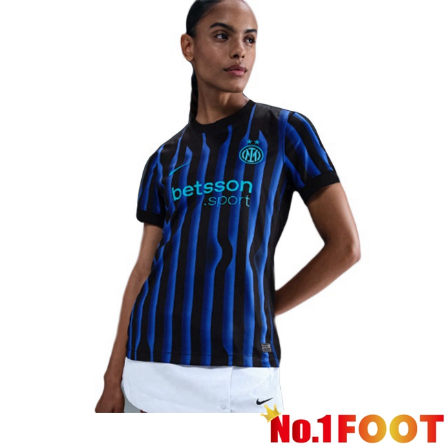 Soccer Jersey Inter Milan Women Home Blue Black 2025/2026