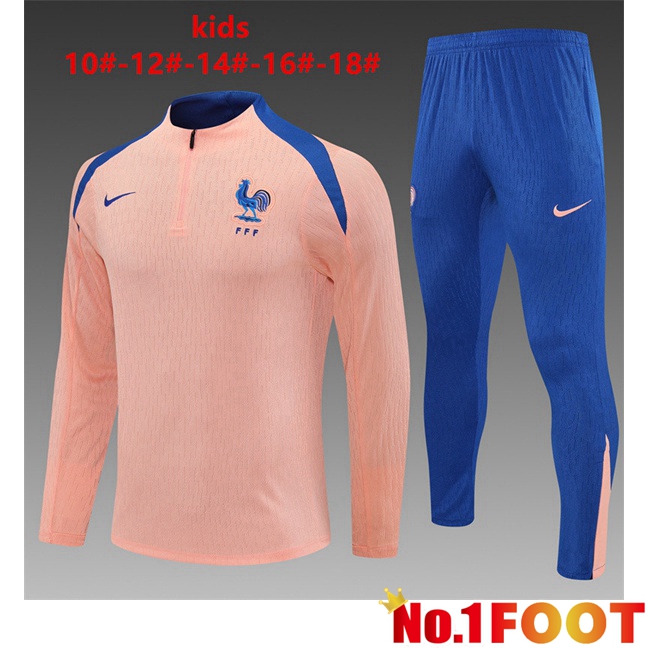 kit Training Tracksuit France Kids Pink 2025/2026