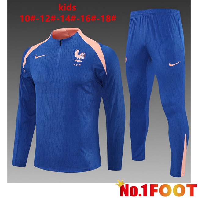 kit Training Tracksuit France Kids Blue 2025/2026
