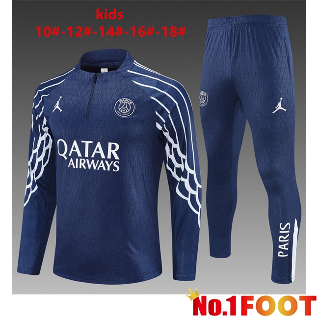 kit Training Tracksuit Jordan Paris PSG Kids Blue 2025/2026