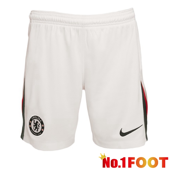 Soccer Shorts FC Chelsea Away White 2025/2026