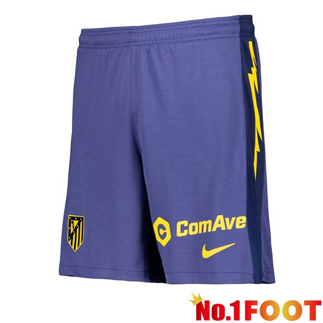 Soccer Shorts Atletico Madrid Away Blue Royal 2025/2026