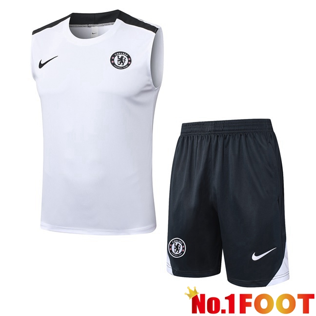 Gilet Soccer FC Chelsea + Shorts White 2025/2026