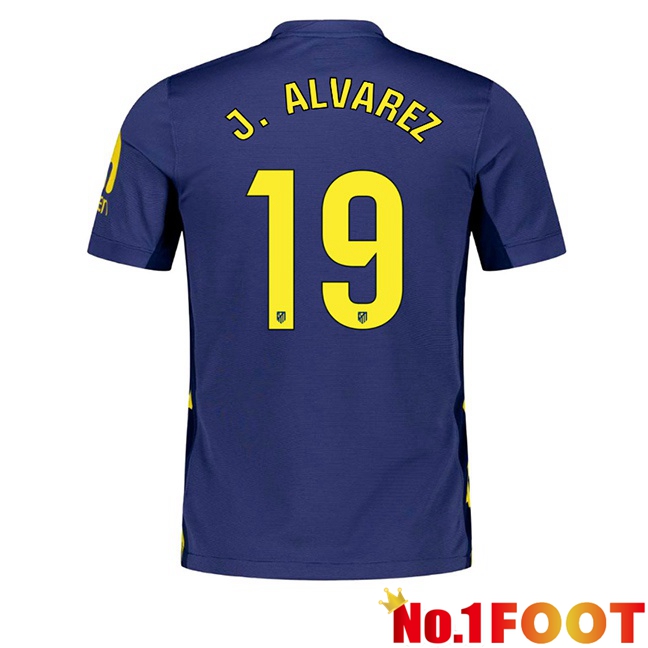 Soccer Jersey Atletico Madrid (J. ALVAREZ 19) Away Blue Royal 2025/2026