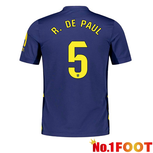 Soccer Jersey Atletico Madrid (R. De PAUL 5) Away Blue Royal 2025/2026
