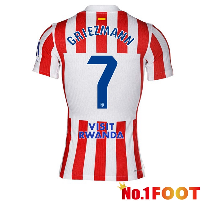 Soccer Jersey Atletico Madrid (GRIEZMANN 7) Home Red 2025/2026