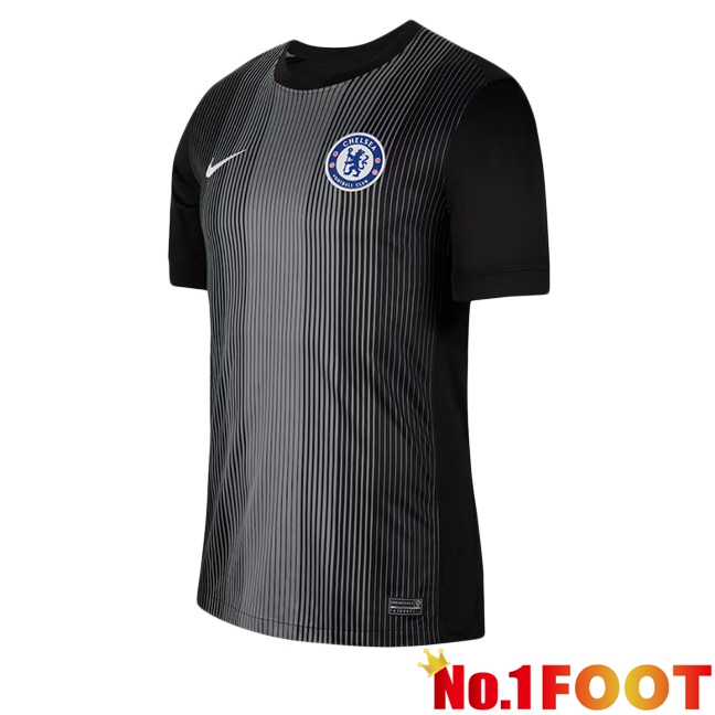 Soccer Jersey FC Chelsea Goalkeeper Black 2025/2026