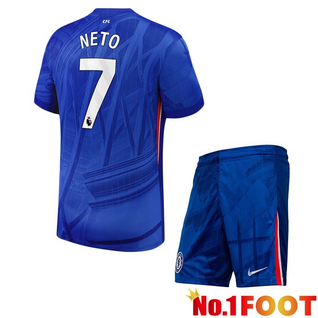 Soccer Jersey FC Chelsea (Neto 7) Kids Home Blue 2025/2026