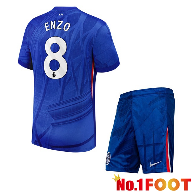 Soccer Jersey FC Chelsea (Enzo 8) Kids Home Blue 2025/2026