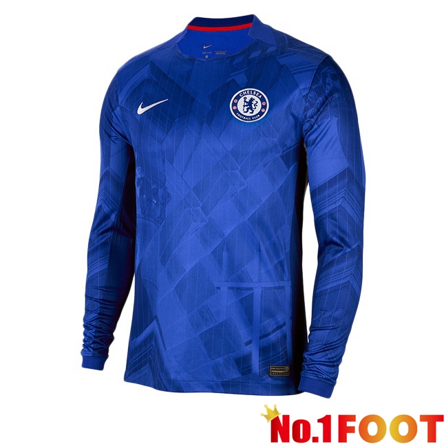 Soccer Jersey FC Chelsea Home Long sleeve Blue 2025/2026