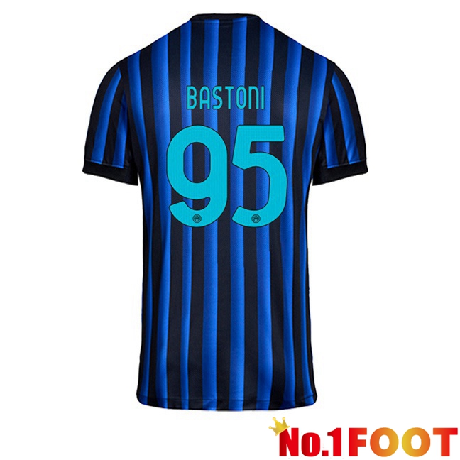 Soccer Jersey Inter Milan (BASTONI 95) Home Blue Black 2025/2026