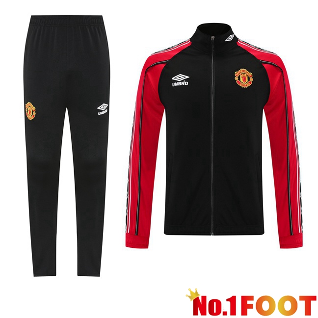 kit Training Tracksuit - Training Jacket Manchester United Black Red 2025/2026