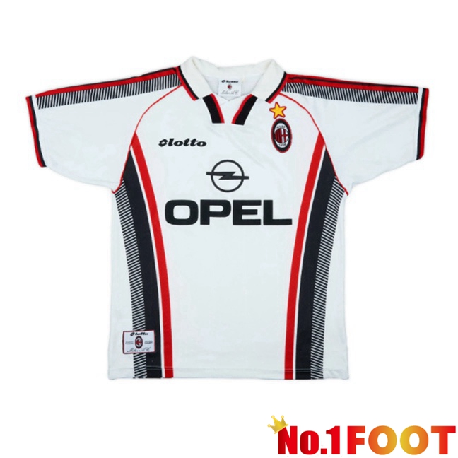Soccer Jersey AC Milan Retro Away White 1997-1998