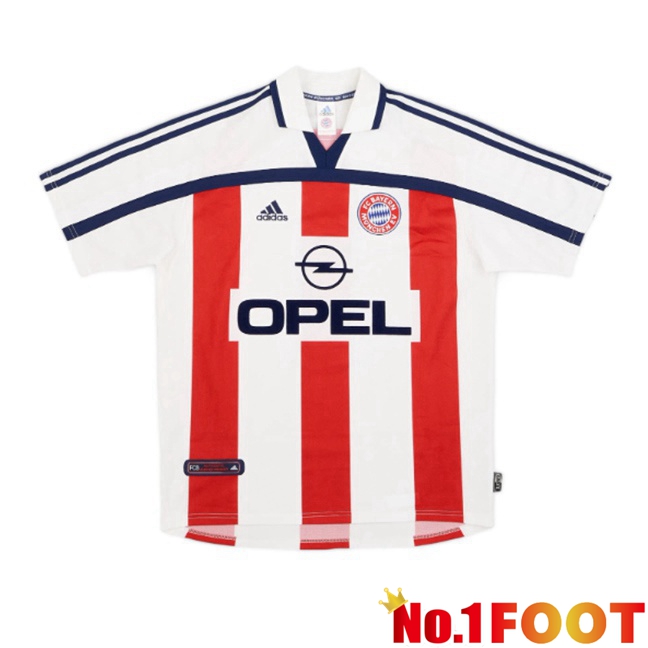 Soccer Jersey Bayern Munich Retro Away White 2000-2002