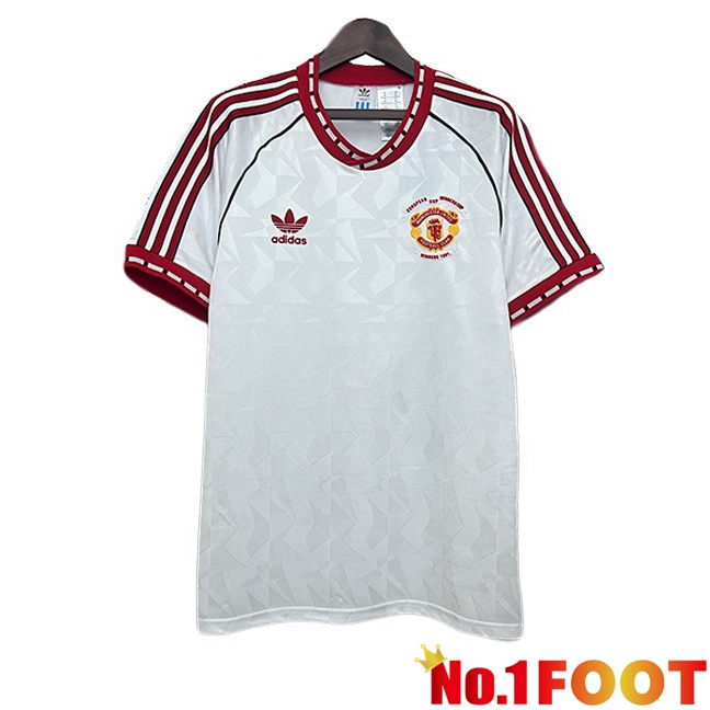 Soccer Jersey Manchester United Retro Third White 1990-1992