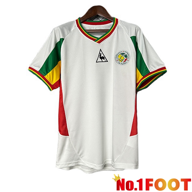Soccer Jersey Senegal Retro Home White 2002