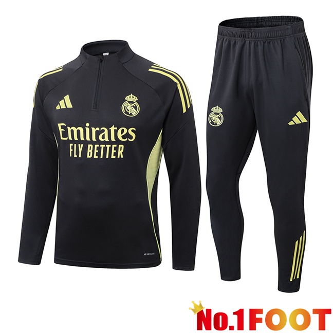 Real Madrid kit Training Tracksuit Black 2025/2026