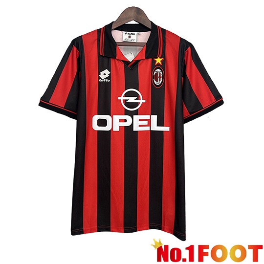 AC Milan Retro Home Soccer Jersey 1997 1998