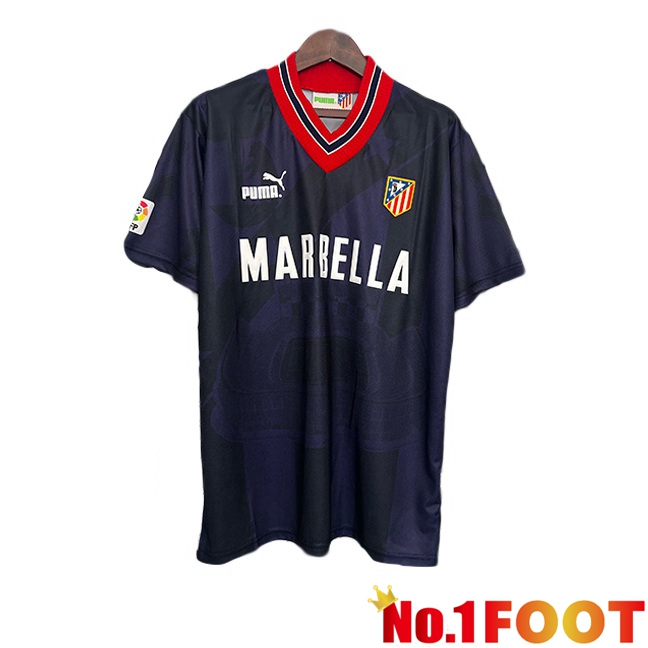 Atletico Madrid Retro Third Soccer Jersey Blue Royal 1995-1996