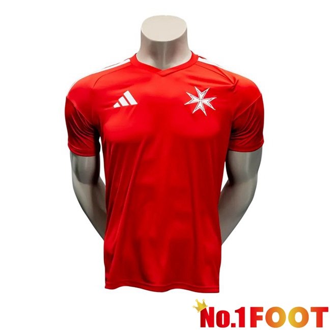 Malta Home Soccer Jersey Red 2026/2027