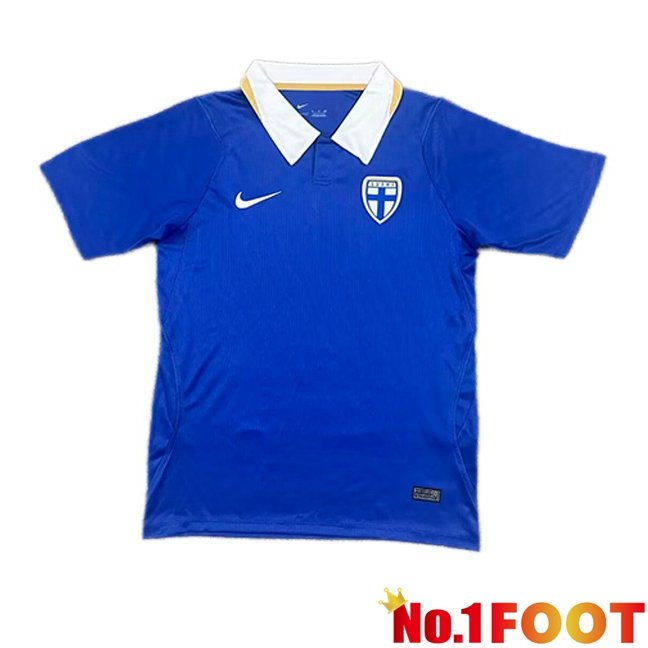 Finland Away Soccer Jersey Blue 2026/2027