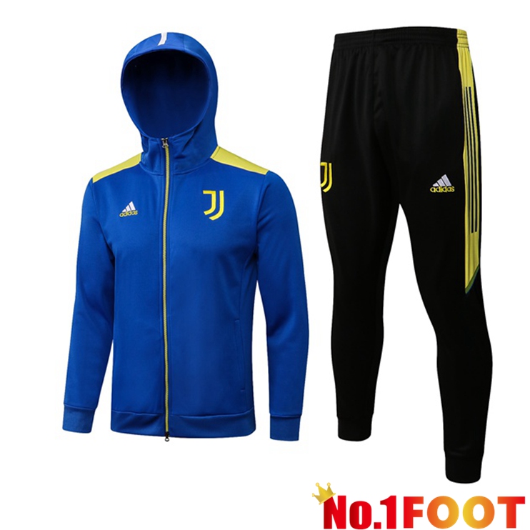 Juventus Training Tracksuit Hoodie Blue 2021-2022